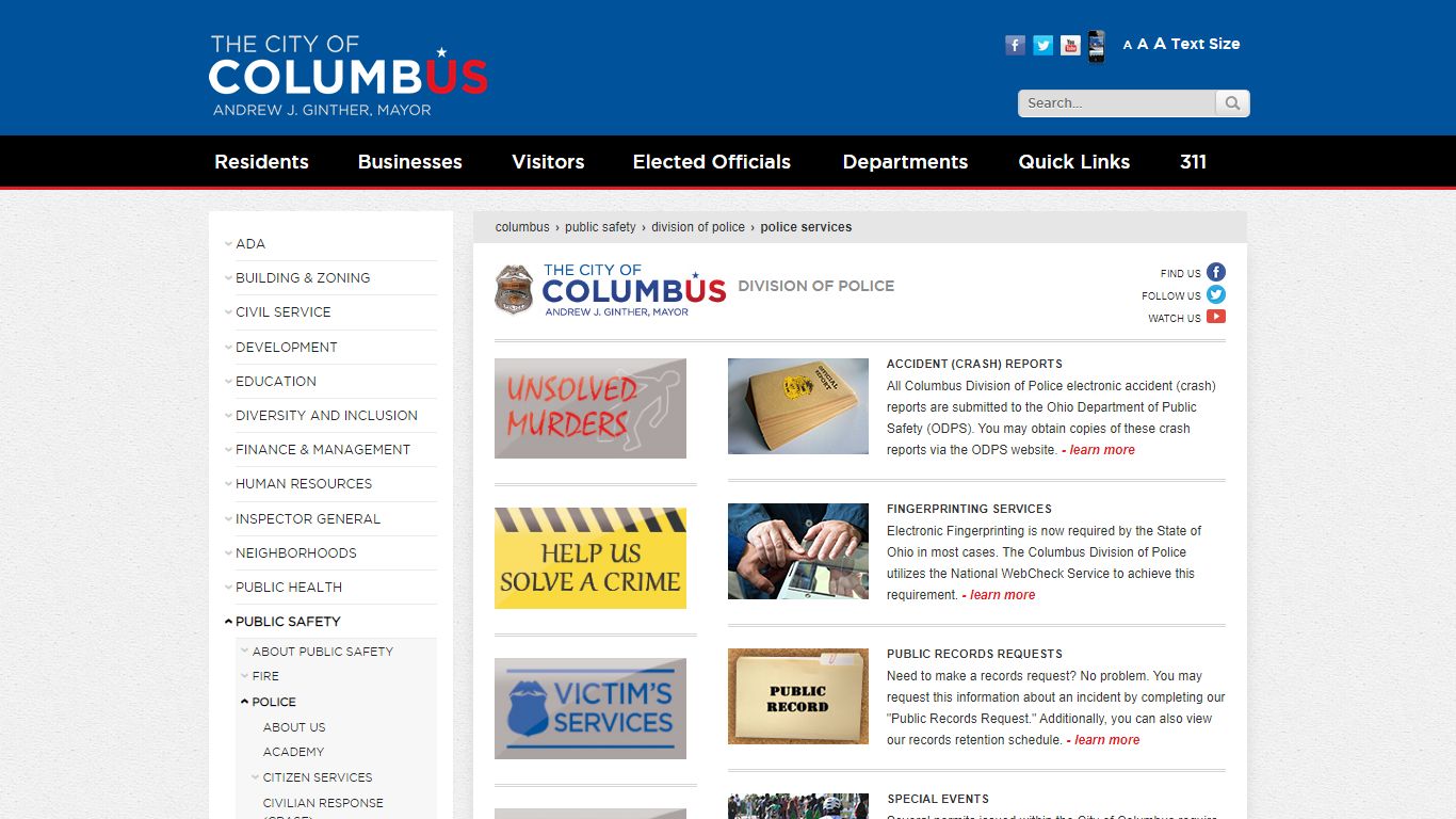 Police Services - Columbus